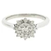 BAGUE DAME 14K BL. 26=0,30 DIAMANT SI1