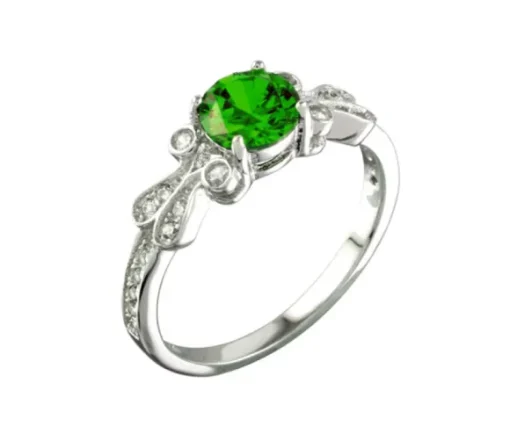 BAGUE EN ARGENT RHODIÉ SERTIE DE CUBIQUES ZIRCONIAS