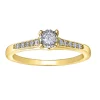BAGUE EN OR 2 TONS OU TOUT BLANCSERTIE DE DIAMANTS