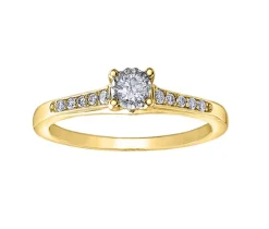 BAGUE EN OR 2 TONS OU TOUT BLANCSERTIE DE DIAMANTS