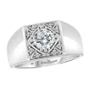 BAGUE EN OR BLANC SERTIE DE DIAMANTS DE LABORATOIRE
