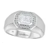 BAGUE EN OR BLANC SERTIE DE DIAMANTS DE LABORATOIRE