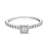 BAGUE EN OR BLANC SERTIE DE DIAMANTS