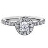 BAGUE EN OR BLANC SERTIE DE DIAMANTS