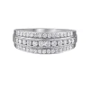 BAGUE EN OR JAUNE OU BLANC SERTIE DE DIAMANTS