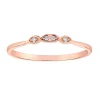 BAGUE EN OR JAUNE, ROSE ET BLANC SERTIE DE DIAMANTS