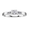 BAGUE EN OR 14K 2 TONS SERTIE DE DIAMANTS