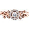 BAGUE EN OR 10K BLANC, ROSE OU JAUNE SERTIE DpiUN DIAMANT CANADIEN ET DE DIAMANTS