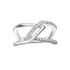 BAGUE EN OR 10K BLANC SERTIE DE DIAMANTS