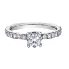 BAGUE EN OR 18K BLAQNC SERTIE DE DIAMANTS