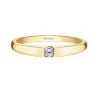 BAGUE EN OR 14K JAUNE OU BLANC SERTIE DpiUN DIAMANT CANADIEN