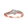 BAGUE EN OR 10K SERTIE DE DIAMANTS