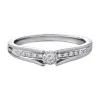 BAGUE EN OR 10K SERTIE DE DIAMANTS