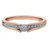 BAGUE EN OR 10K SERTIE DE DIAMANTS