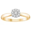 BAGUE EN OR 14K SERTIE DE DIAMANTS