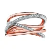 BAGUE EN OR 10K SERTIE DE DIAMANTS