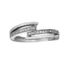 BAGUE EN OR 10K SERTIE DE DIAMANTS