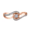 BAGUE EN OR 10K SERTIE DE DIAMANTS