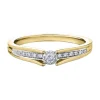 BAGUE EN OR 10K SERTIE DE DIAMANTS