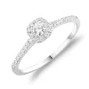 BAGUE EN OR 10K SERTIE DE DIAMANTS