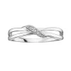 BAGUE EN OR 10K SERTIE DE DIAMANTS