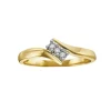 BAGUE EN OR 10K SERTIE DE DIAMANTS