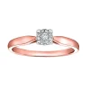 BAGUE EN OR 10K SERTIE DE DIAMANTS