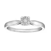 BAGUE EN OR 10K SERTIE DE DIAMANTS