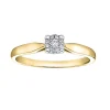 BAGUE EN OR 10K SERTIE DE DIAMANTS
