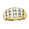 BAGUE EN OR 14K SERTIE DE DIAMANTS