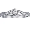 BAGUE EN OR 10K SERTIE DpiUN DIAMANT