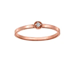 BAGUE EN OR 10K SERTIE DpiUN DIAMANT