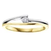 BAGUE EN OR 10K SERTIE DpiUN DIAMANT CANADIEN