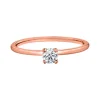 BAGUE EN OR 10K SERTIE DpiUN DIAMANT CANADIEN