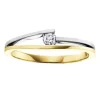 BAGUE EN OR 10K SERTIE DpiUN DIAMANT CANADIEN