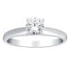 BAGUE EN OR 10K STYLE SOLITAIRE SERTI DpiUN DIAMANT
