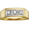 BAGUE EN OR POUR HOMME SERTIE DE DIAMANTS