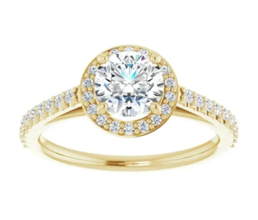 BAGUE EN OR SERTIE DE DIAMANTS
