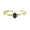 BAGUE EN OR SERTIE DpiUNE PIERRE DE COULEUR VARIÉE ET DE DIAMANTS