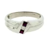 BAGUE H. 10K BL. 0,09 D.SI 2=0,29 RUBIS