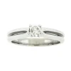 BAGUE 14K BL. 0,29 DIAMANT SI1 COUL. I