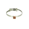 BAGUE POUR ENFANT EN OR SERTIE DpiUN PIERRE DE NAISSANCE SYNTHÉTIQUE VARIÉE