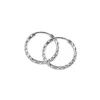 BOUCLE DORMEUSES 10K 15MM TAILLE DIAMANT