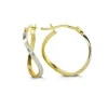 BOUCLES ANNEAUX EN OR 10K 2TONS