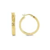 BOUCLES ANNEAUX EN OR 10K TAILLÉES DIAMANT