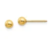 BOUCLES DE PERÇAGE BOULE EN OR JAUNE (*PERÇAGE GRATUIT)