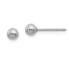 BOUCLES DE PERÇAGE BOULE EN OR BLANC (*PERÇAGE GRATUIT)