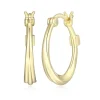 BOUCLES ELLE ANNEAUX EN ARGENT/PVD OR