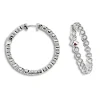 BOUCLES ELLE ANNEAUX SERTIES DE CUBIQUES ZIRCONIAS