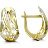 BOUCLES EN OR 2 TONS